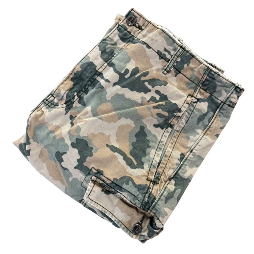 Levis Mens Camo Cargo Shorts Green Brown Woodland Camouflage W36